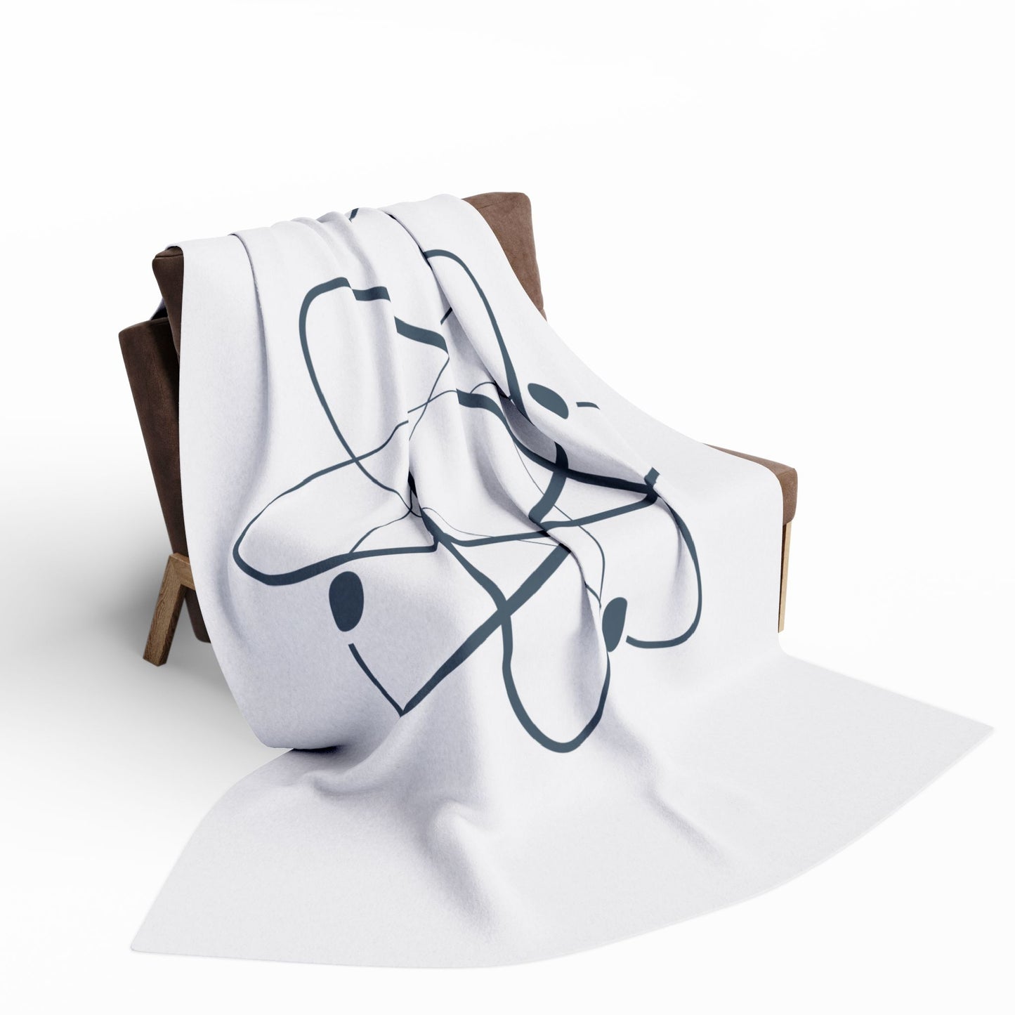 Cozy Arctic Fleece Blanket with Atomic Design - Perfect for Science Lovers & Gift Giving