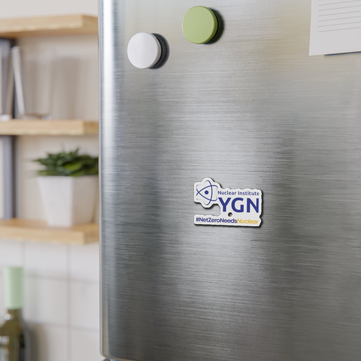 YGN #NetZeroNeedsNuclear Die-Cut Magnet