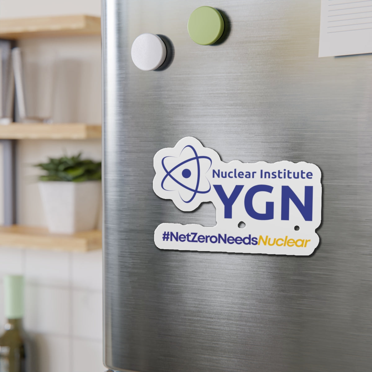 YGN #NetZeroNeedsNuclear Die-Cut Magnet