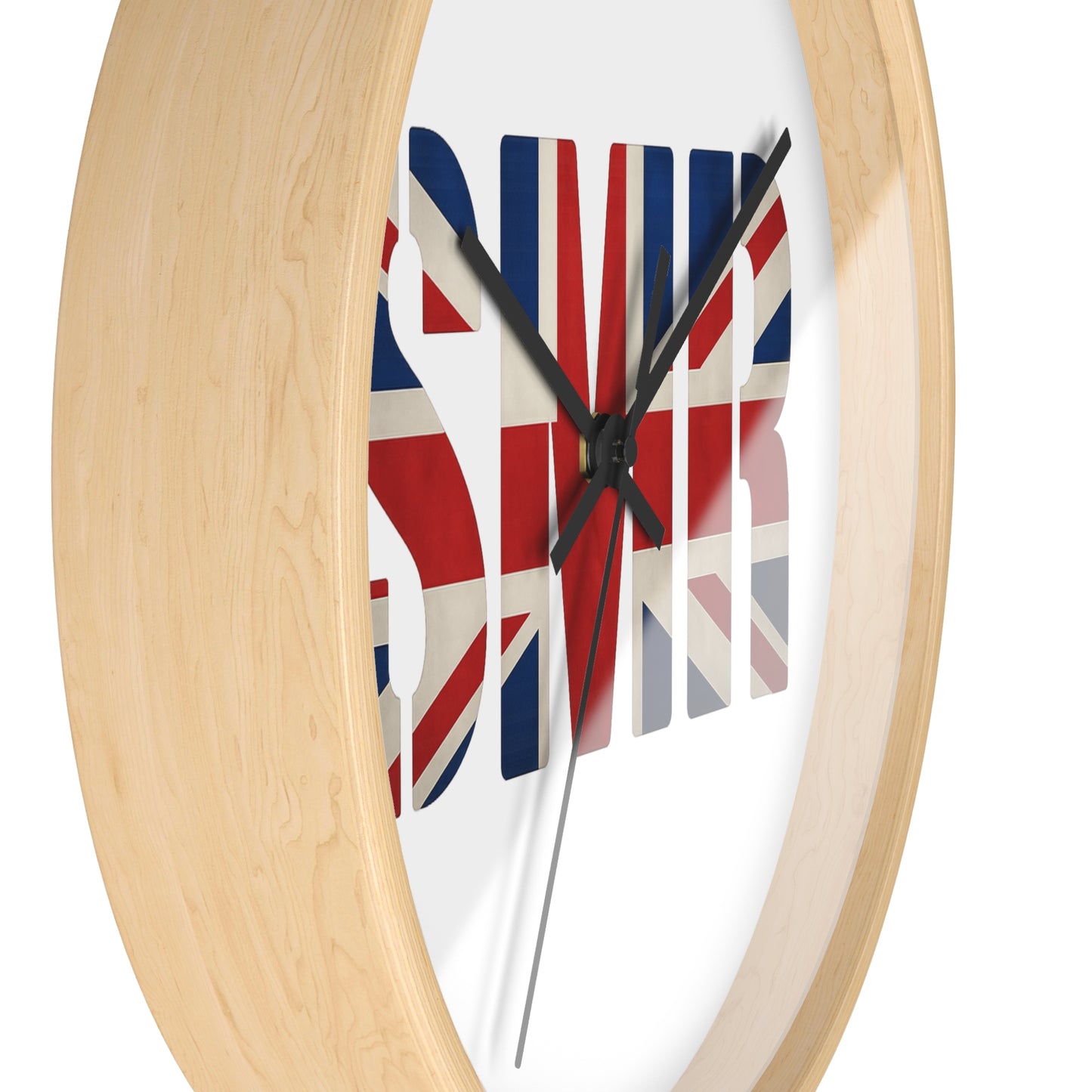 SMR British Flag Wall Clock - Unique Gift, Modern Timepiece & Office Accessory