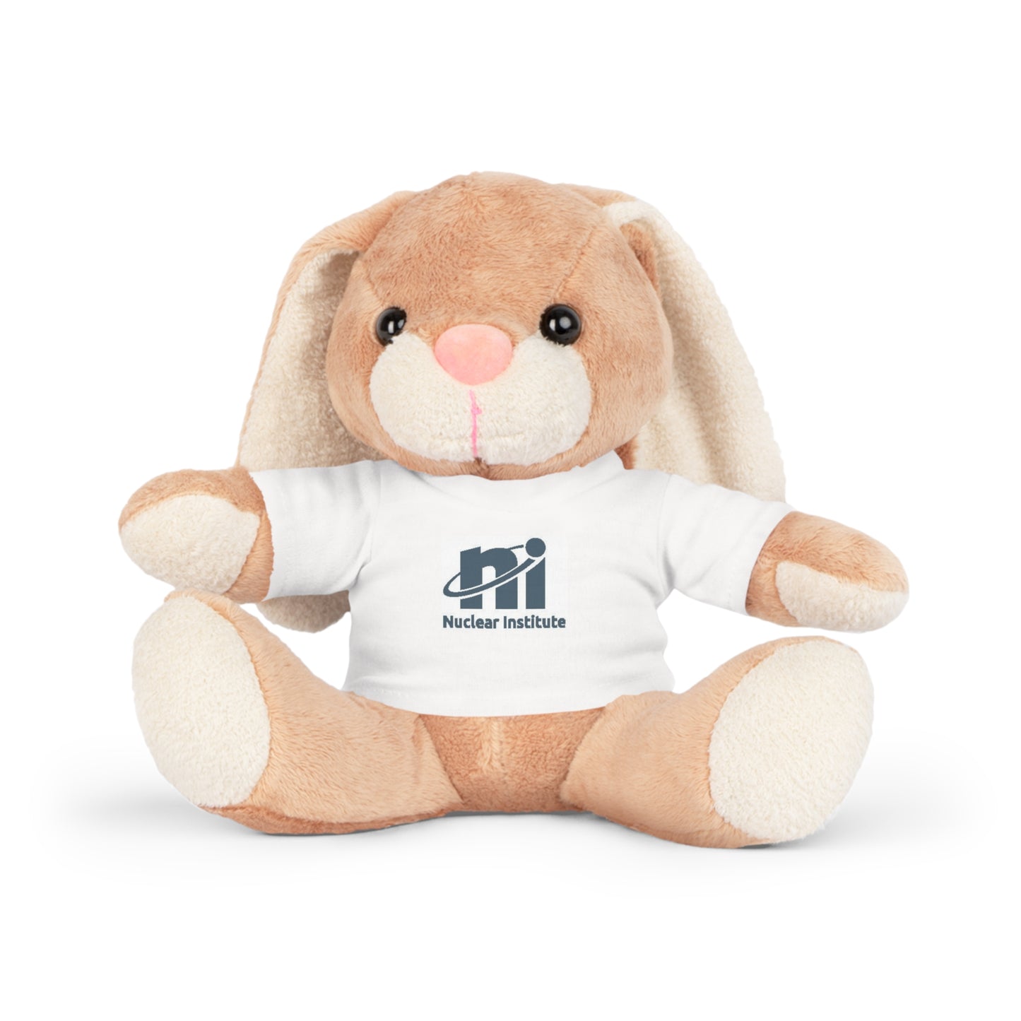 Custom Plush Toy with T-Shirt | Nuclear Institute Logo | Adorable Gift