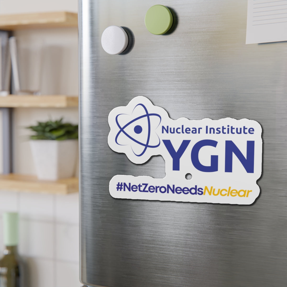 YGN #NetZeroNeedsNuclear Die-Cut Magnet