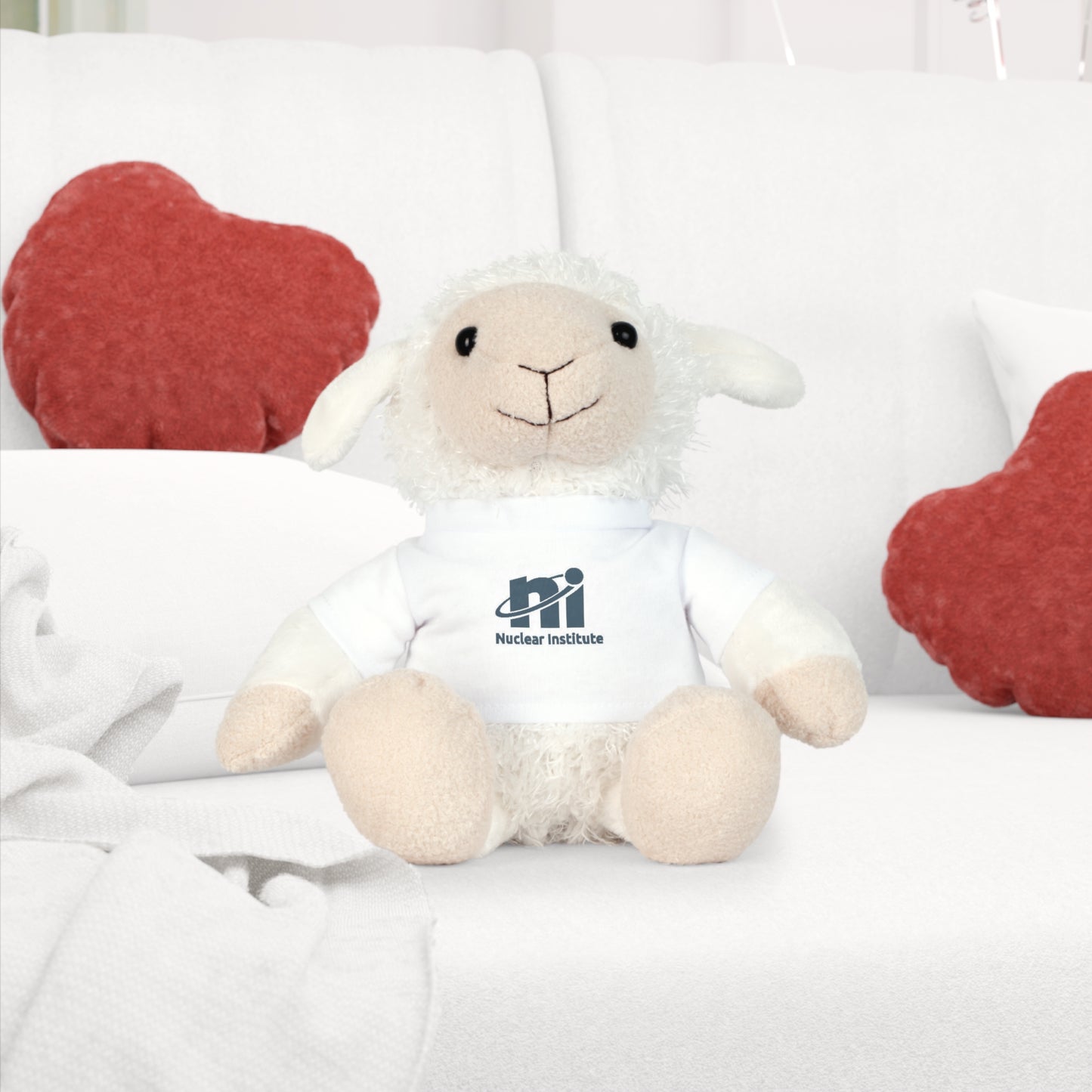 Custom Plush Toy with T-Shirt | Nuclear Institute Logo | Adorable Gift