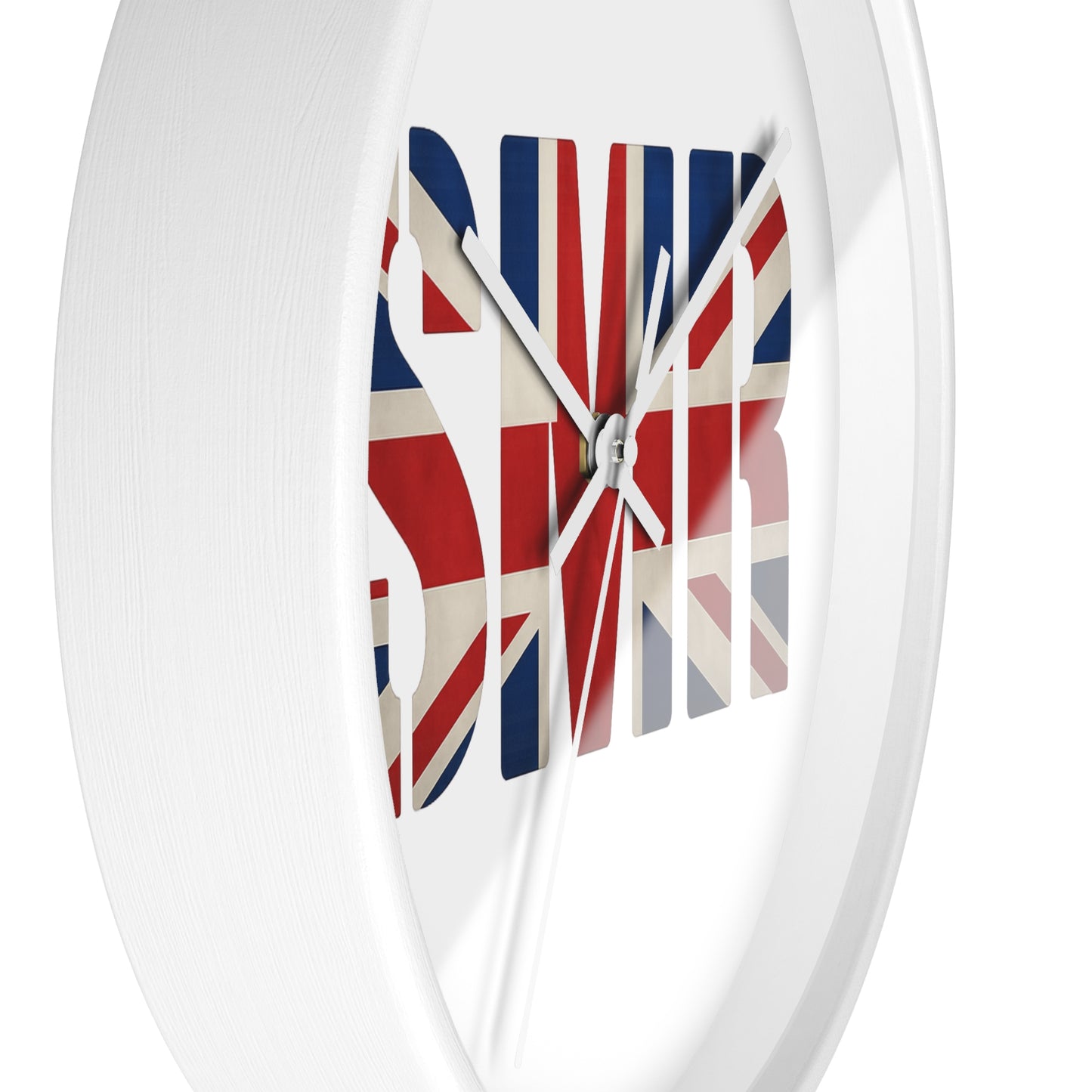 SMR British Flag Wall Clock - Unique Gift, Modern Timepiece & Office Accessory