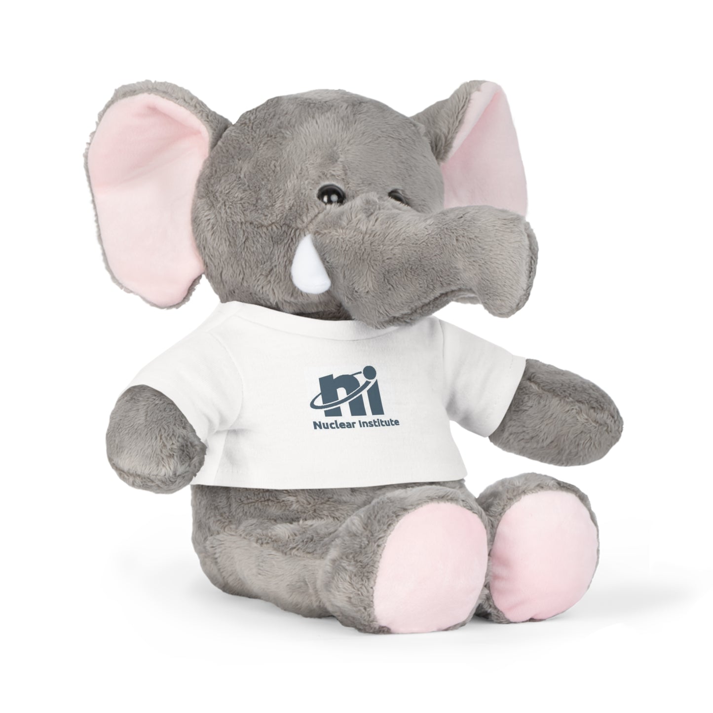 Custom Plush Toy with T-Shirt | Nuclear Institute Logo | Adorable Gift