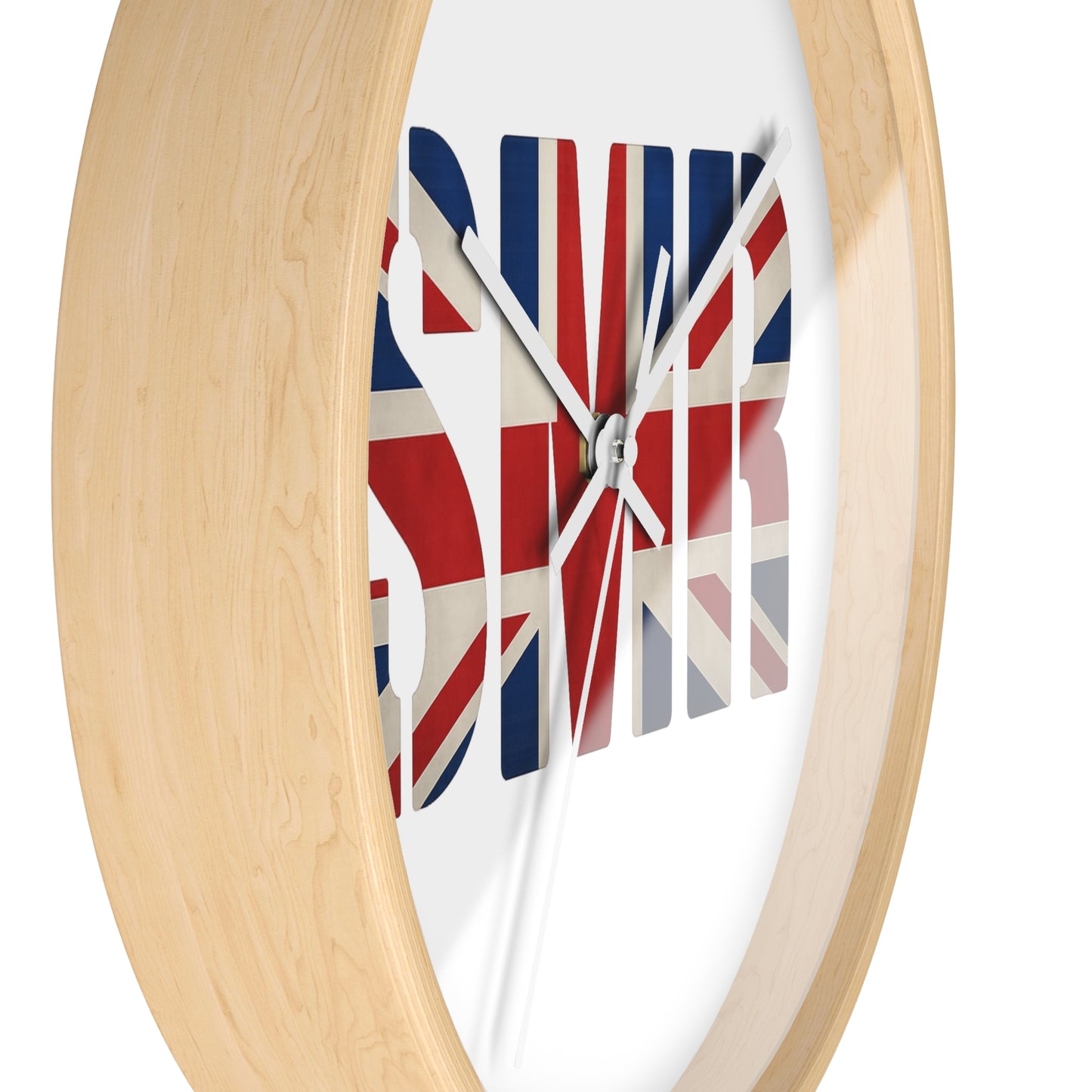 SMR British Flag Wall Clock - Unique Gift, Modern Timepiece & Office Accessory