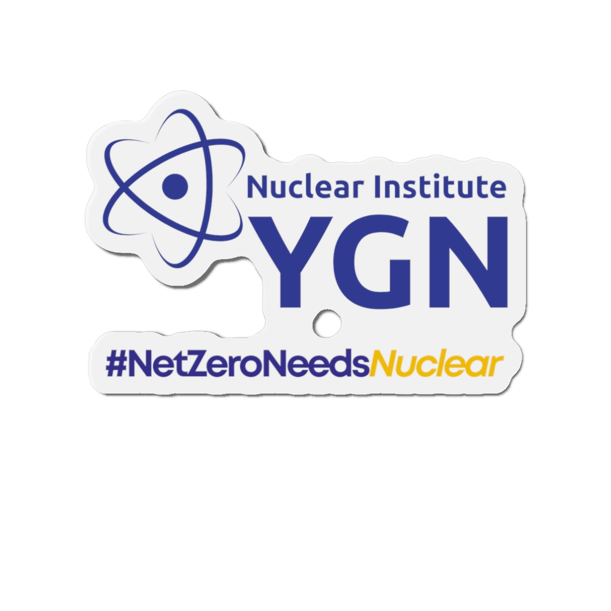 YGN #NetZeroNeedsNuclear Die-Cut Magnet
