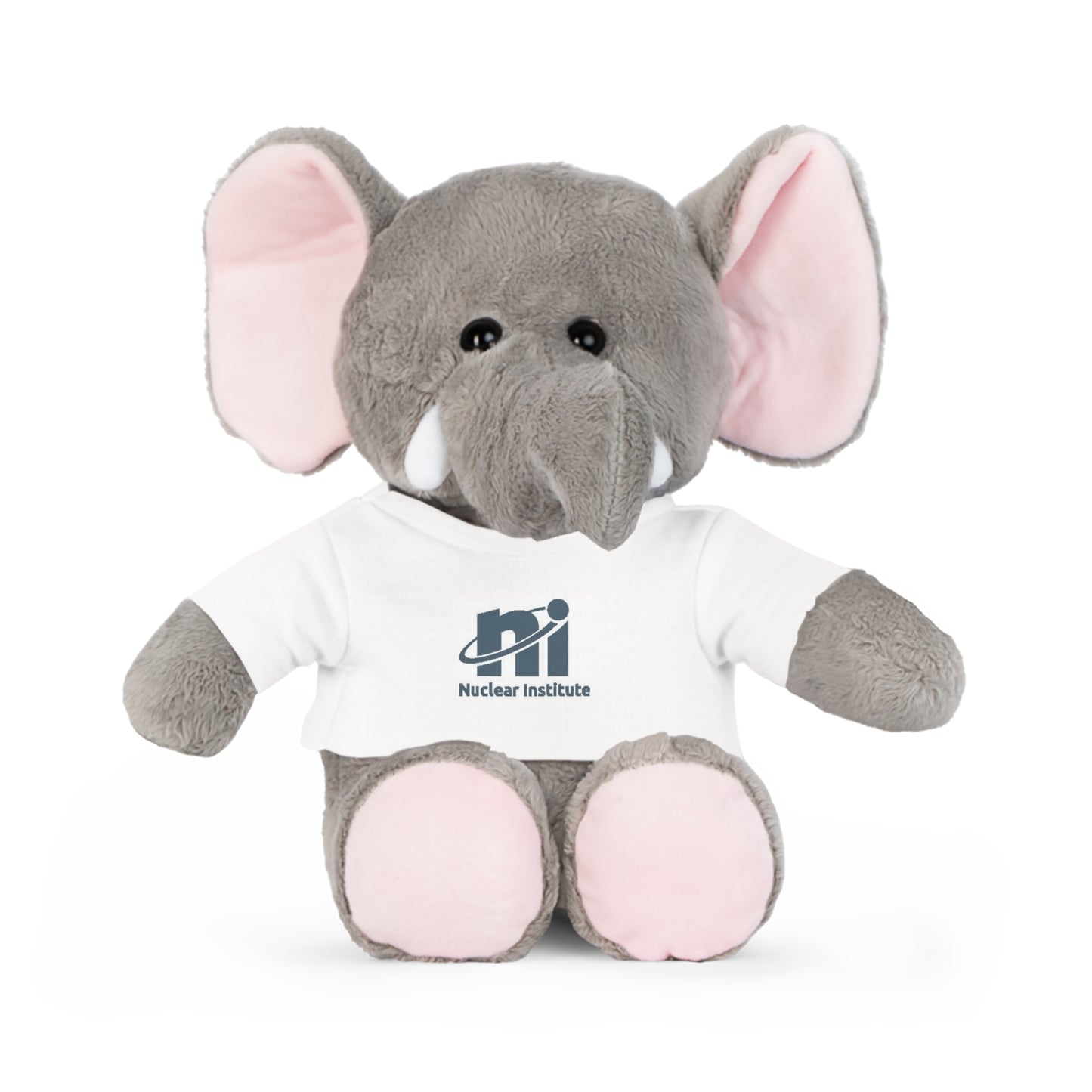 Custom Plush Toy with T-Shirt | Nuclear Institute Logo | Adorable Gift