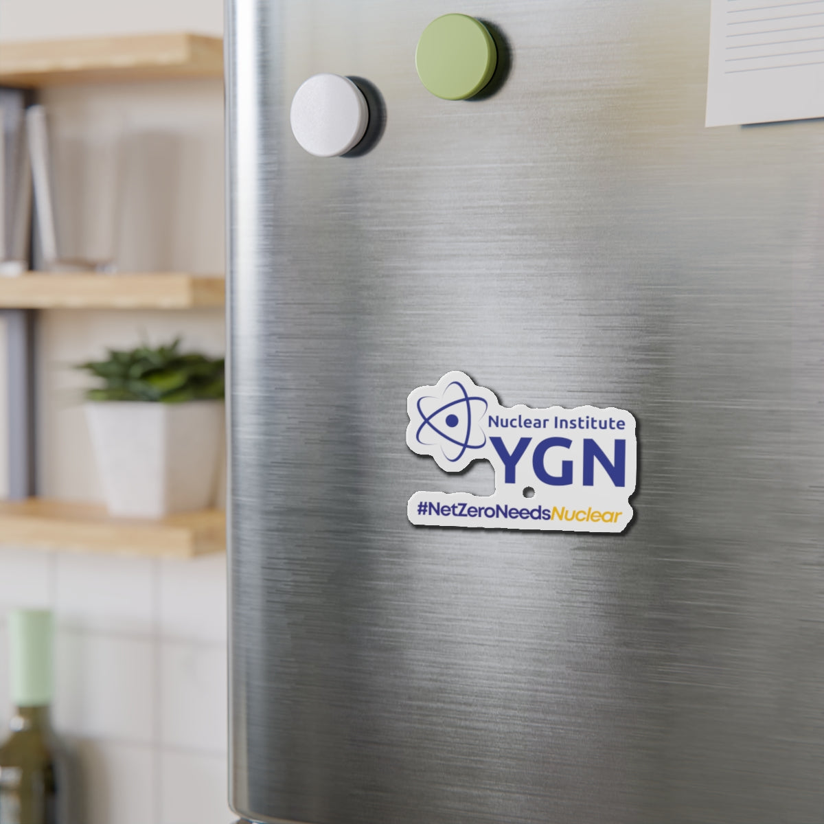 YGN #NetZeroNeedsNuclear Die-Cut Magnet
