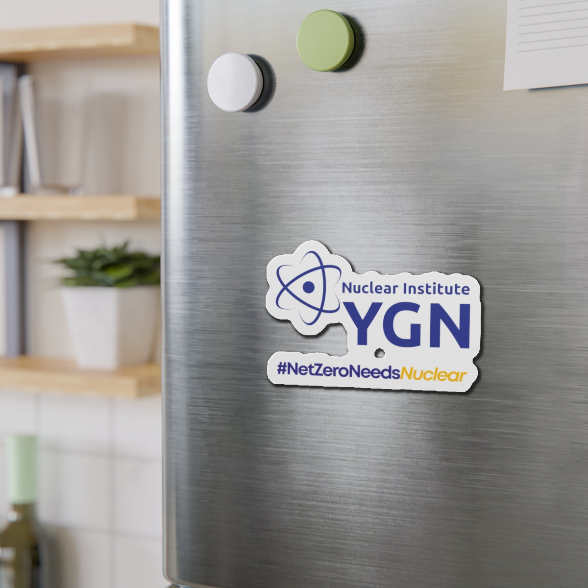 YGN #NetZeroNeedsNuclear Die-Cut Magnet