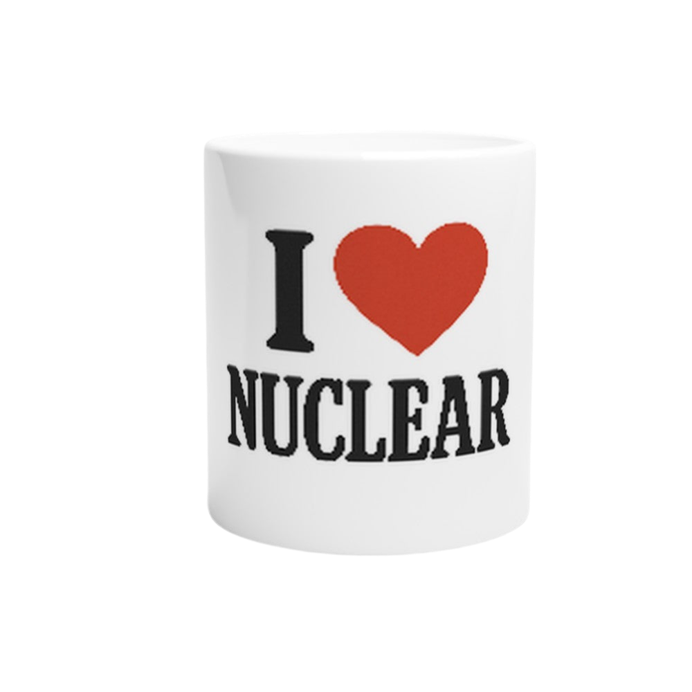 I Love Nuclear Design White 11oz Ceramic Mug