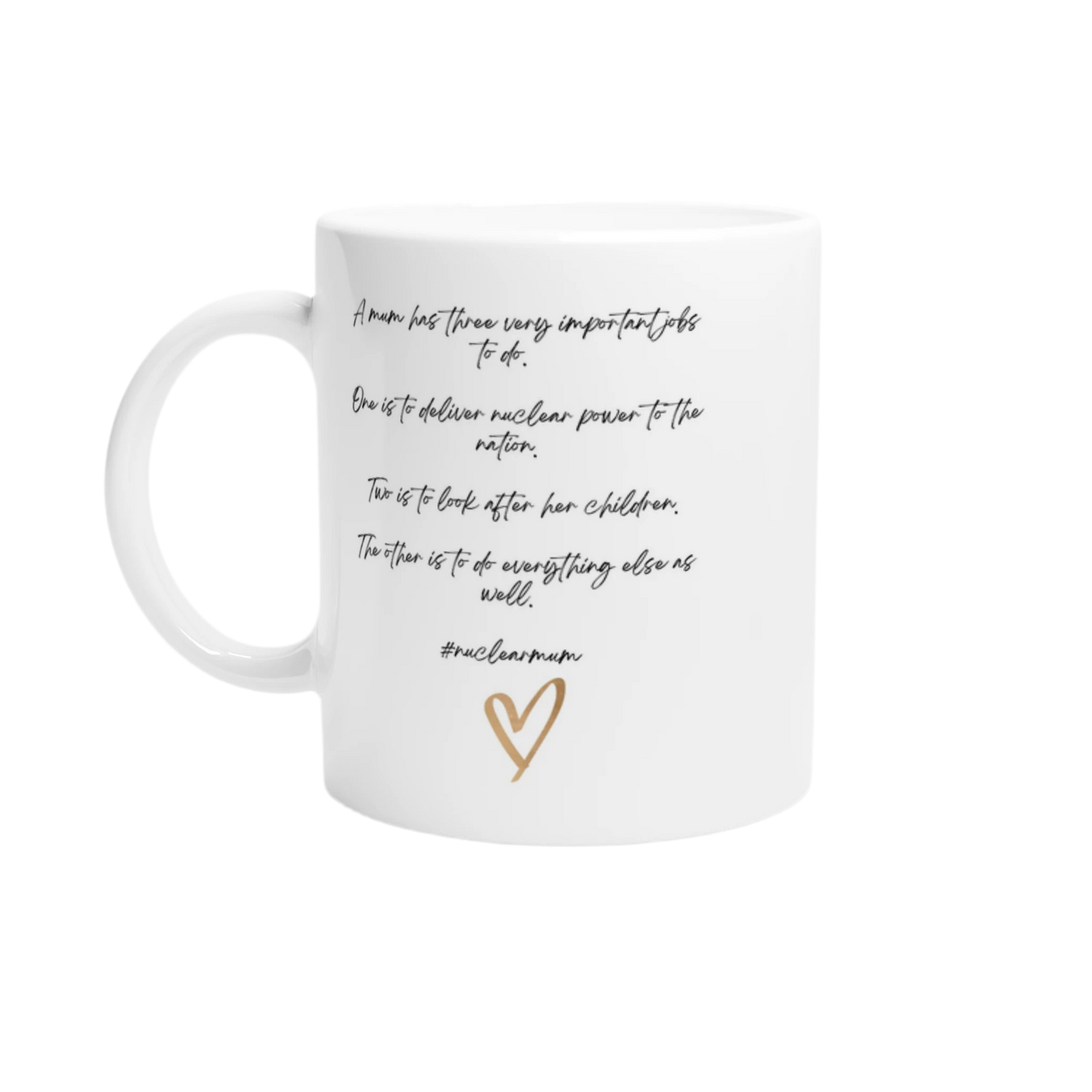Mum's Three Important Jobs Ceramic Mug – Ideal Mother's Day Gift