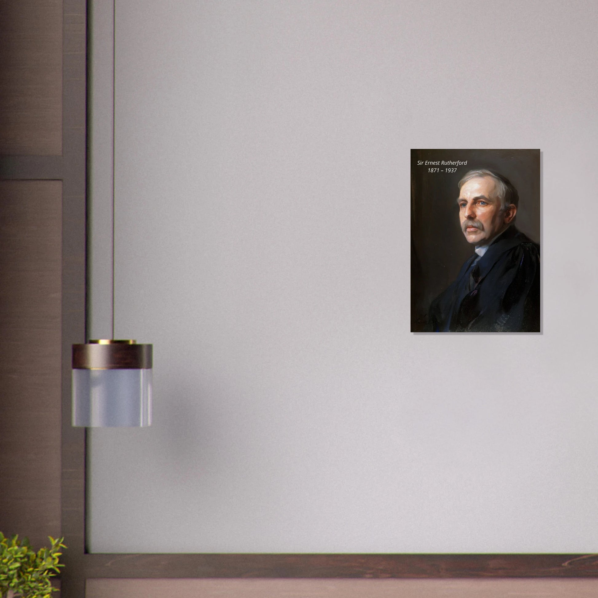 Ruthurford Drawing Sir Ernest Rutherford 1924 Painting Poster – Historic Atomic Physics A ...