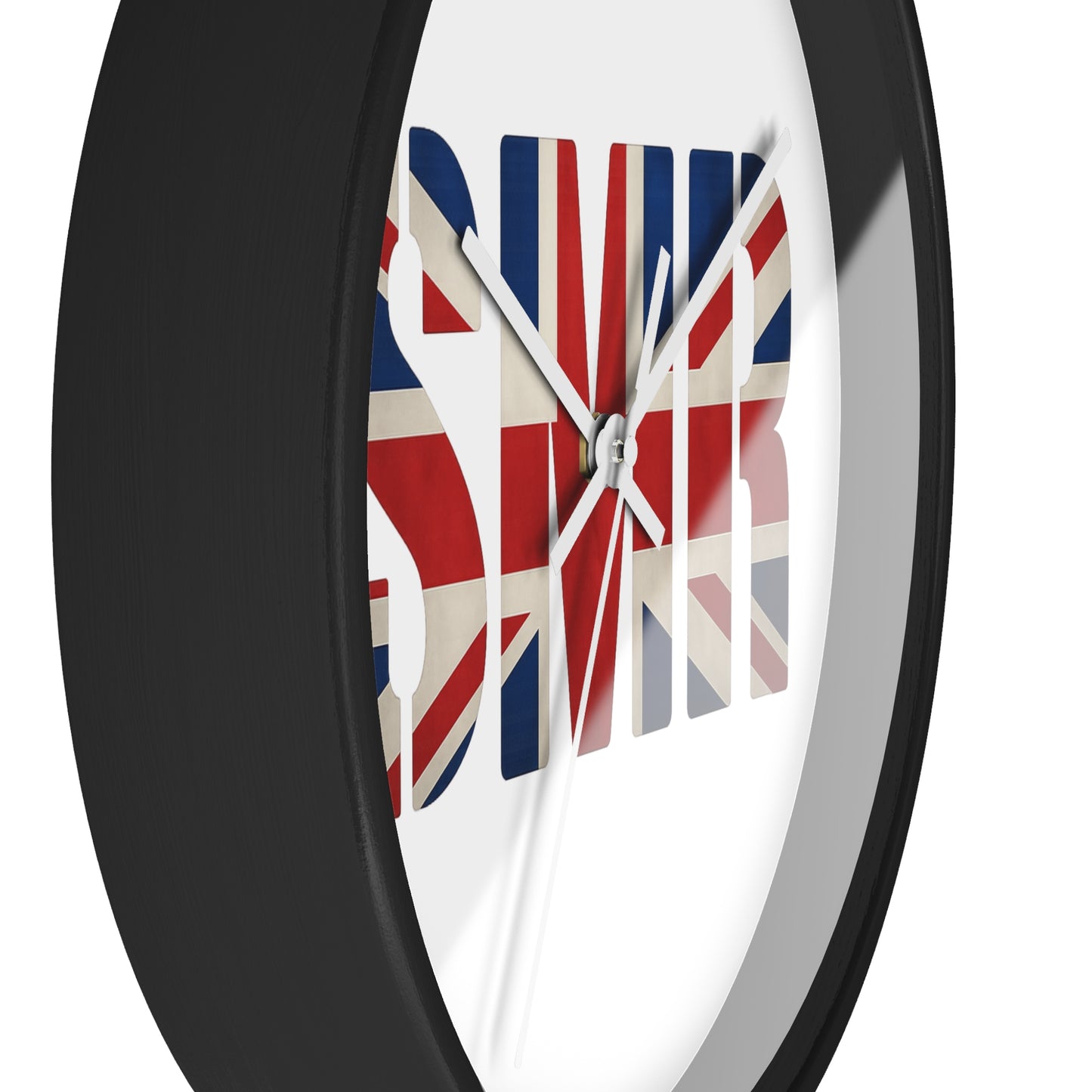 SMR British Flag Wall Clock - Unique Gift, Modern Timepiece & Office Accessory
