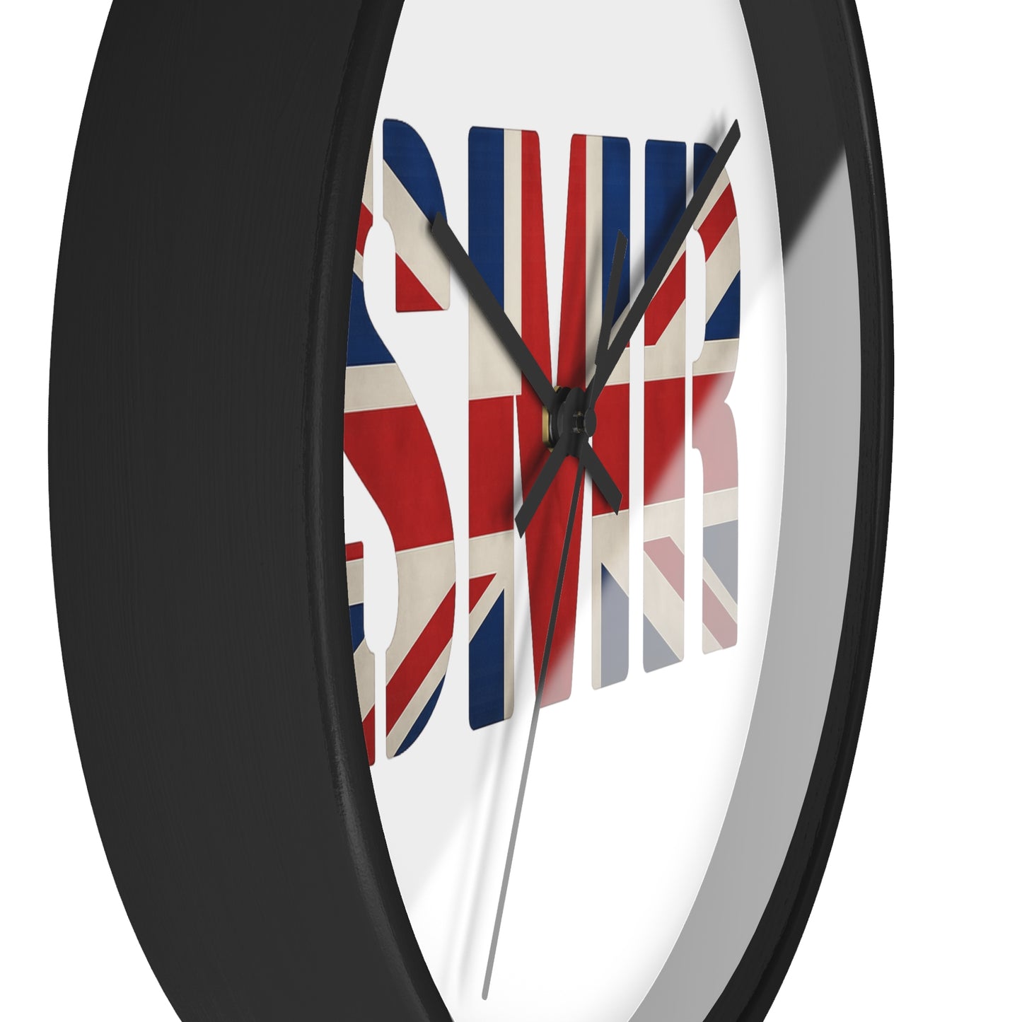 SMR British Flag Wall Clock - Unique Gift, Modern Timepiece & Office Accessory