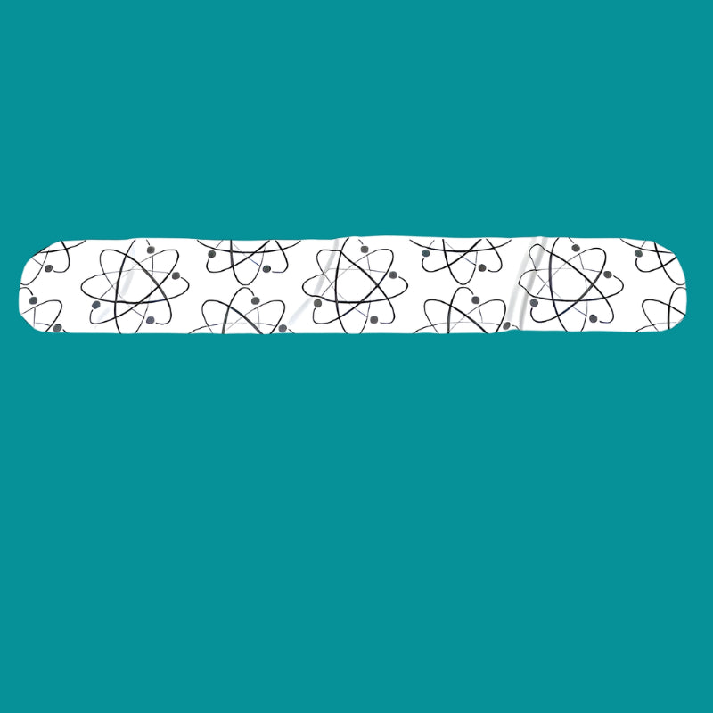 Atom design fleece scarf