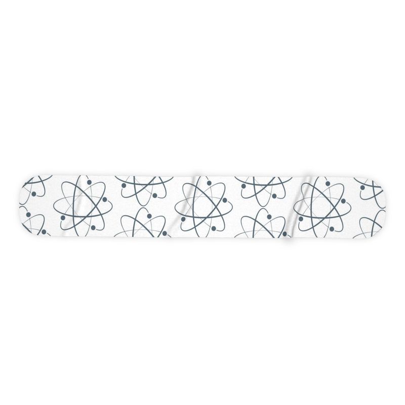 Atom design fleece scarf