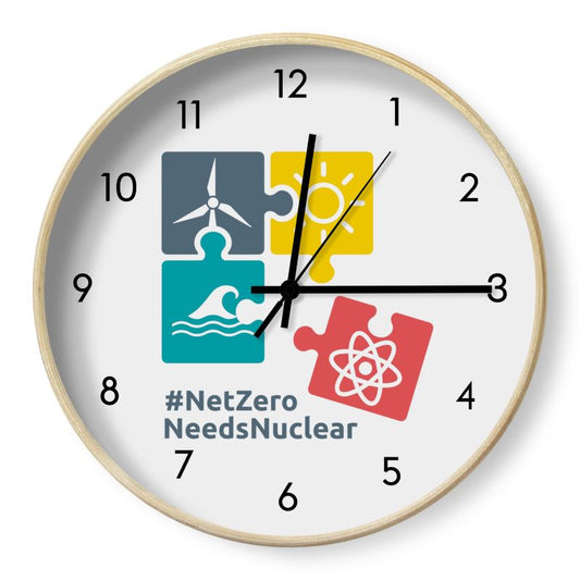 #NetZeroNeedsNuclear jigsaw puzzle wall clock