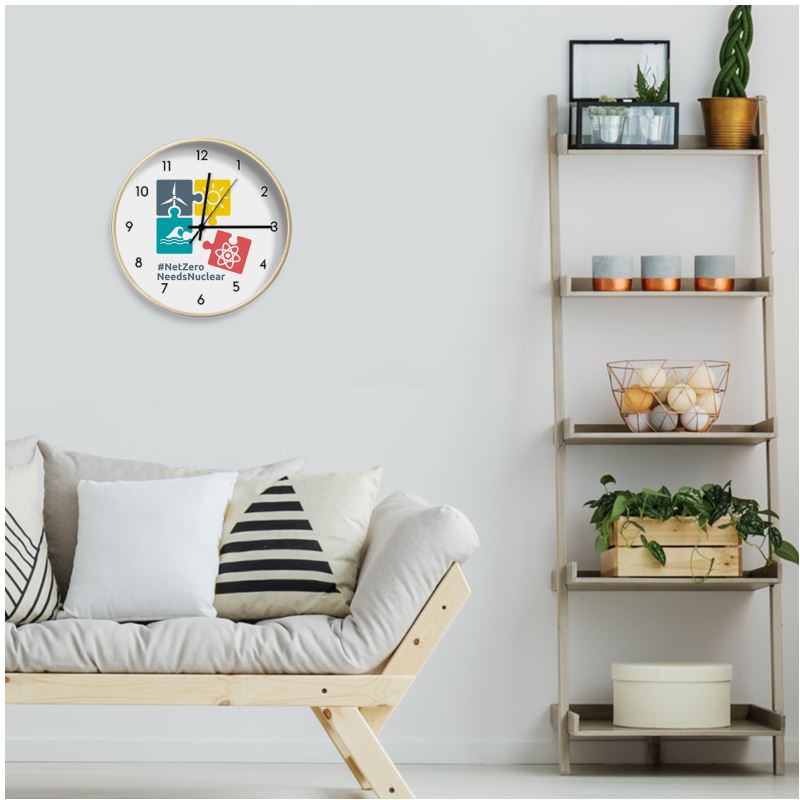 #NetZeroNeedsNuclear jigsaw puzzle wall clock