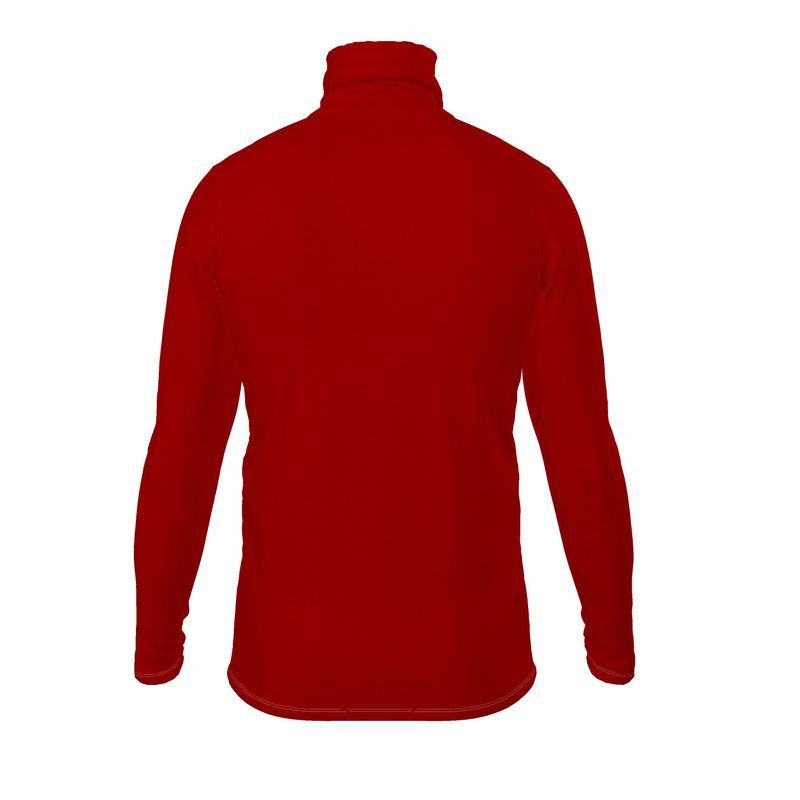 Mens Slim Fit Roll Neck Jumper with Atom Design
