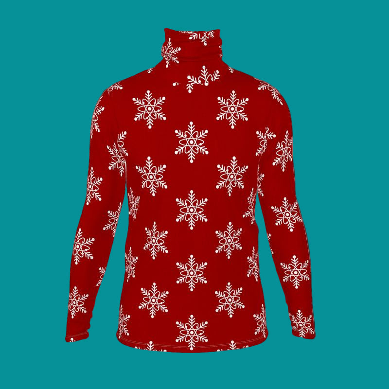 Nuclear Atom Design Mens slim fit roll neck