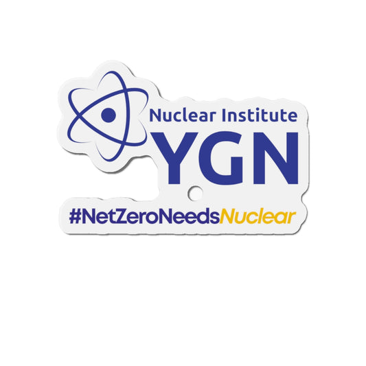 YGN #NetZeroNeedsNuclear Die-Cut Magnet
