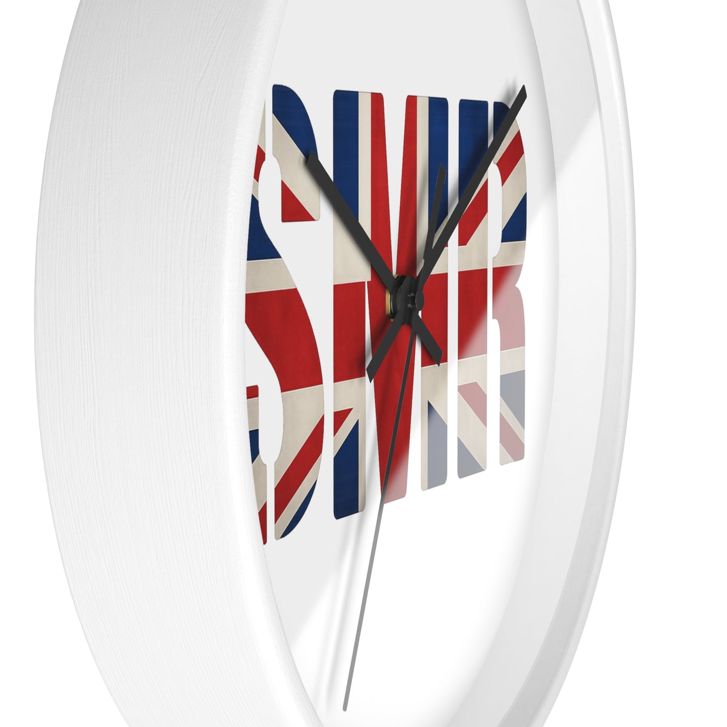 SMR British Flag Wall Clock - Unique Gift, Modern Timepiece & Office Accessory