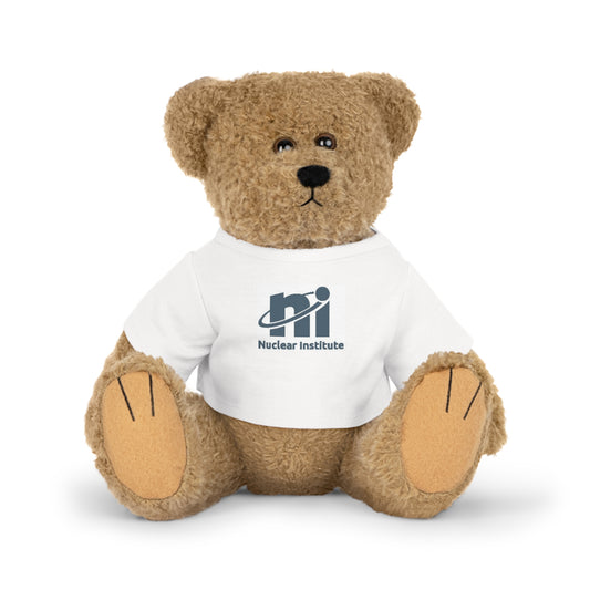 Custom Plush Toy with T-Shirt | Nuclear Institute Logo | Adorable Gift