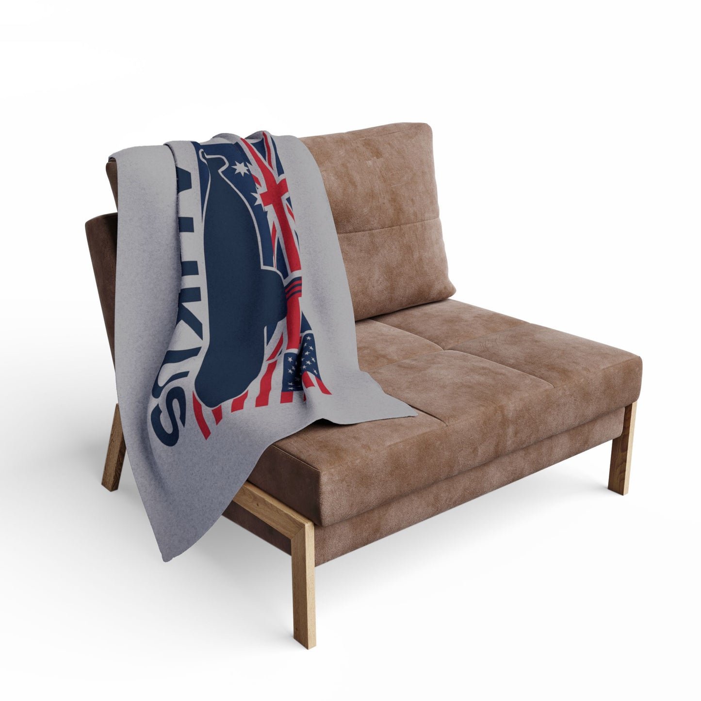 AUKUS Themed Arctic Fleece Blanket - Cozy & Supportive Gift for Military Enthusiasts