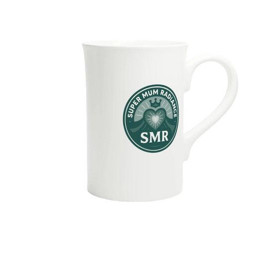 SMR Super Mum Radiance Porcelain Mug – 10oz Mother's Day Design