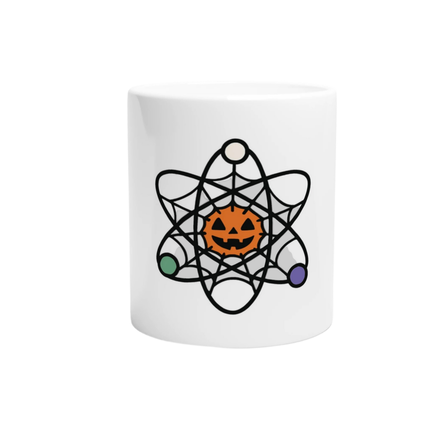 Pumpkin in a web | Halloween White 11oz Ceramic Mug
