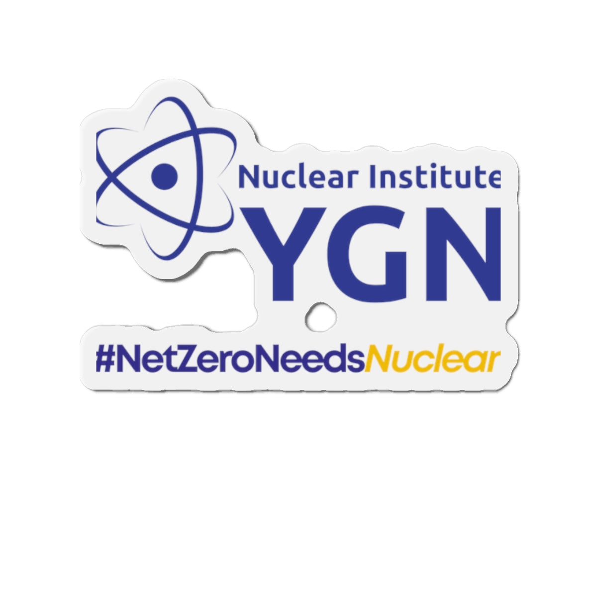 YGN #NetZeroNeedsNuclear Die-Cut Magnet