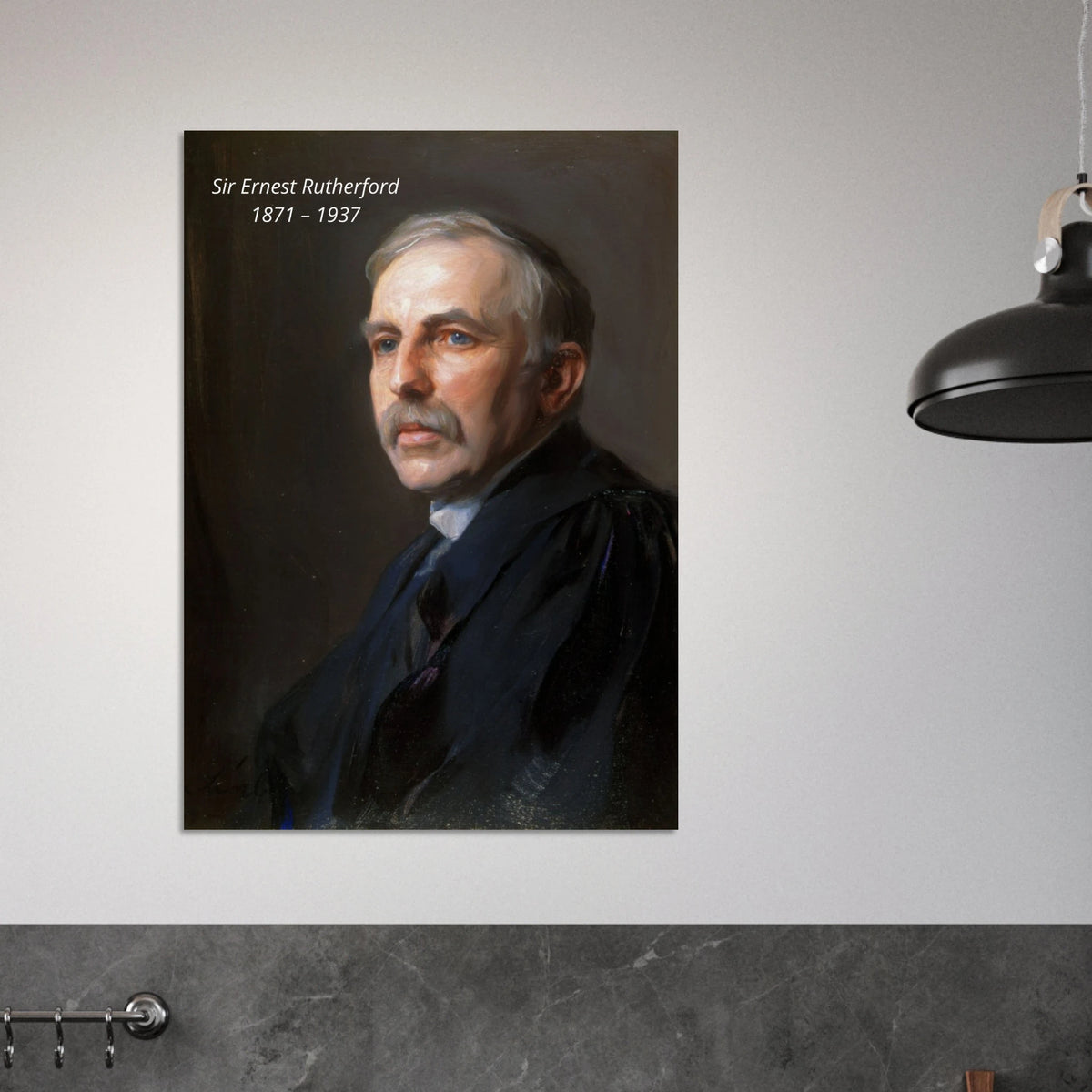 Ruthurford Drawing Sir Ernest Rutherford 1924 Painting Poster – Historic Atomic Physics A ...